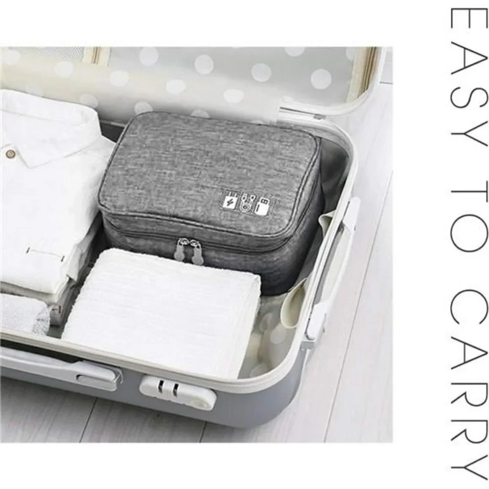 Two-Layer‎ Multipurpose Wateproot Electronics Accessories Bag Travel Organizer